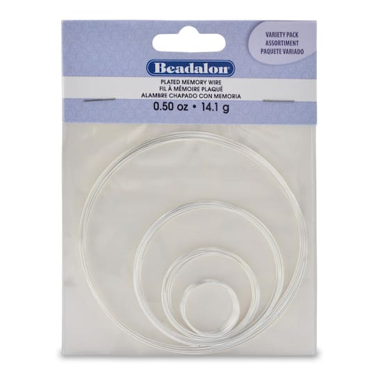 Beadalon&#xAE; Silver-Plated Assorted Size Memory Wire
